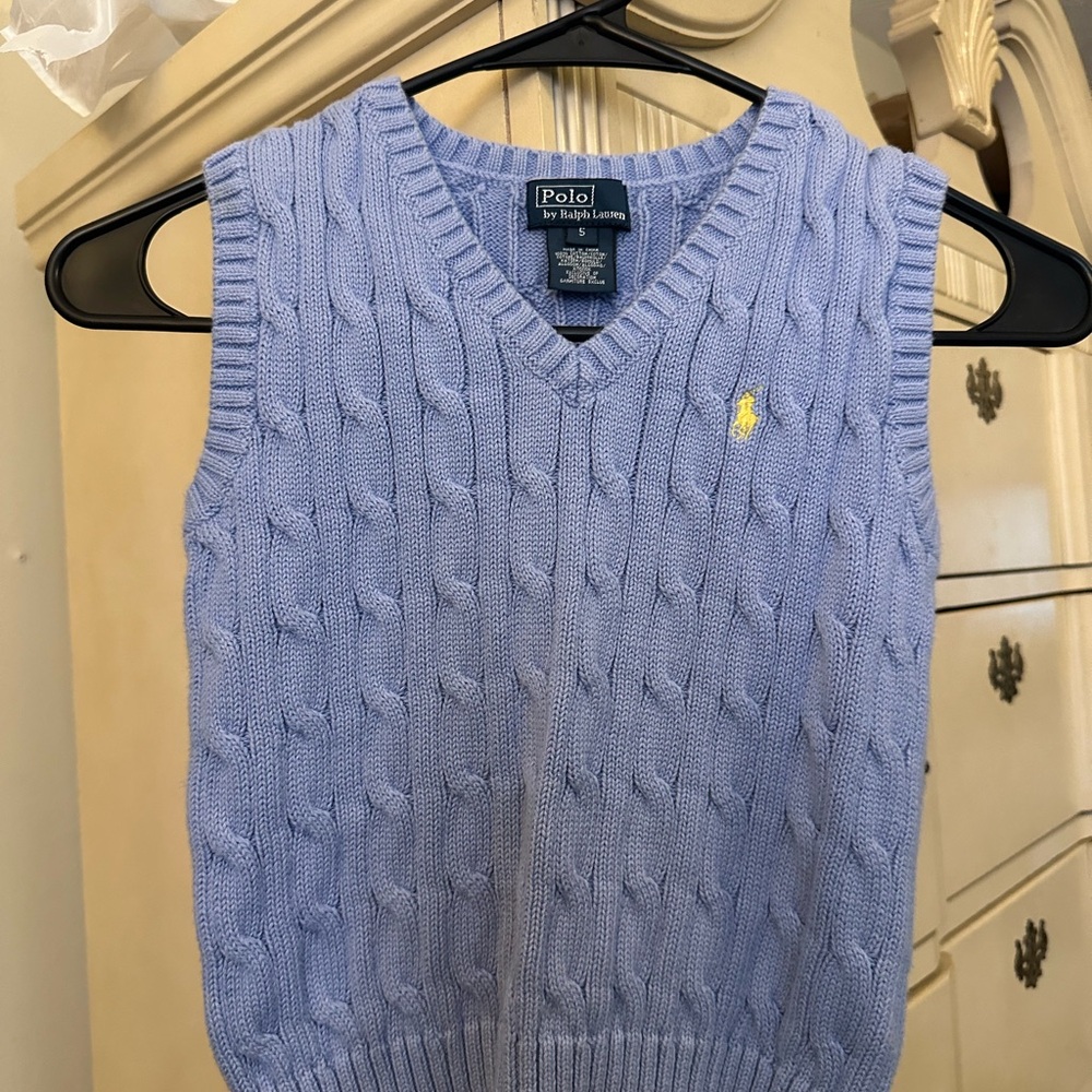 Polo by Ralph Lauren kids Blue Sweater Vest